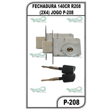 FECHADURA 140CR R208 (2X4) JOGO P-208