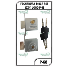 FECHADURA 140CR R68 (2X4) JOGO P-68