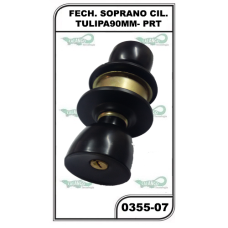 FECH. SOPRANO CIL. TULIPA90MM- PRT - 0355-07