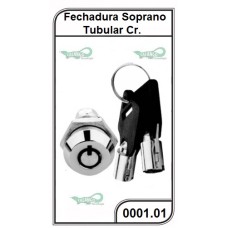Fechadura Soprano Tubular para móveis de Aço - 0001.01