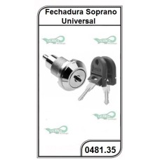 Fechadura Soprano Universal c/ Chave Articulada - 0481.35