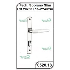 Fechadura Soprano Slim 20x53 Estreita - 0520.18