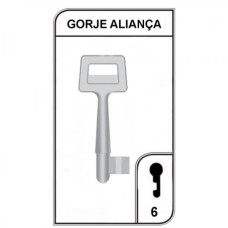 Chave Gorje Aliança Nº6 - 006-08 - PACOTE COM 5 UNIDADES