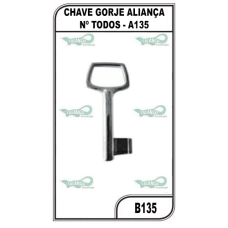 CHAVE GORJE BRASIL Nº TODOS - B135 (5U)