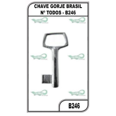 CHAVE GORJE BRASIL Nº TODOS - B246 (5U)