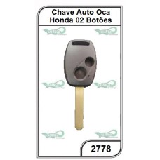 Chave Gaveta Honda 2 Botões sem Panico Oca - 2778