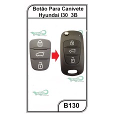 Botão para Canivete Hyundai I30 3 Botões - B130