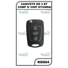CANIVETE KD 3 BT COMP S/ CHIP HYUNDAI - KD004