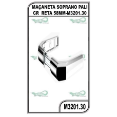 MAÇANETA SOPRANO POP RETA CROMADA - M3201.30