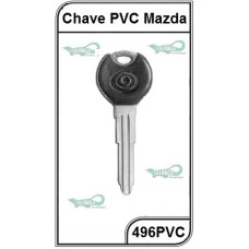 Chave Auto PVC Mazda G 496 - 496PVC - PACOTE COM 5 UNIDADES