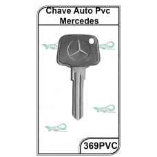 Chave Auto Pvc Mercedes 369PVC - PACOTE COM 5 UNIDADES