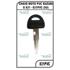 Chave Moto PVC Suzuki G 831- 831PVC -  PACOTE COM 5 UNIDADES