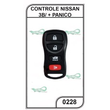 Controle do Alarme Nissan Oco 4 Botões - 0228