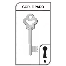Chave Gorje Pado Nº6 - 036-08  PACOTE COM 5 UNIDADES- 