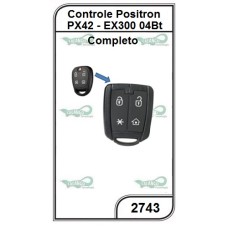 Controle Positron PX42 EX300 04 Botões Completo - 2743