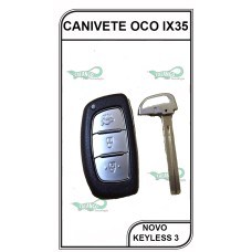 Canivete Oco Hyundai IX35 Novo KeyLess 3 Botões - 2782