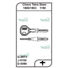 Chave Tetra Stam G 873 11253 - 1190 -PACOTE COM 5 UNIDADES